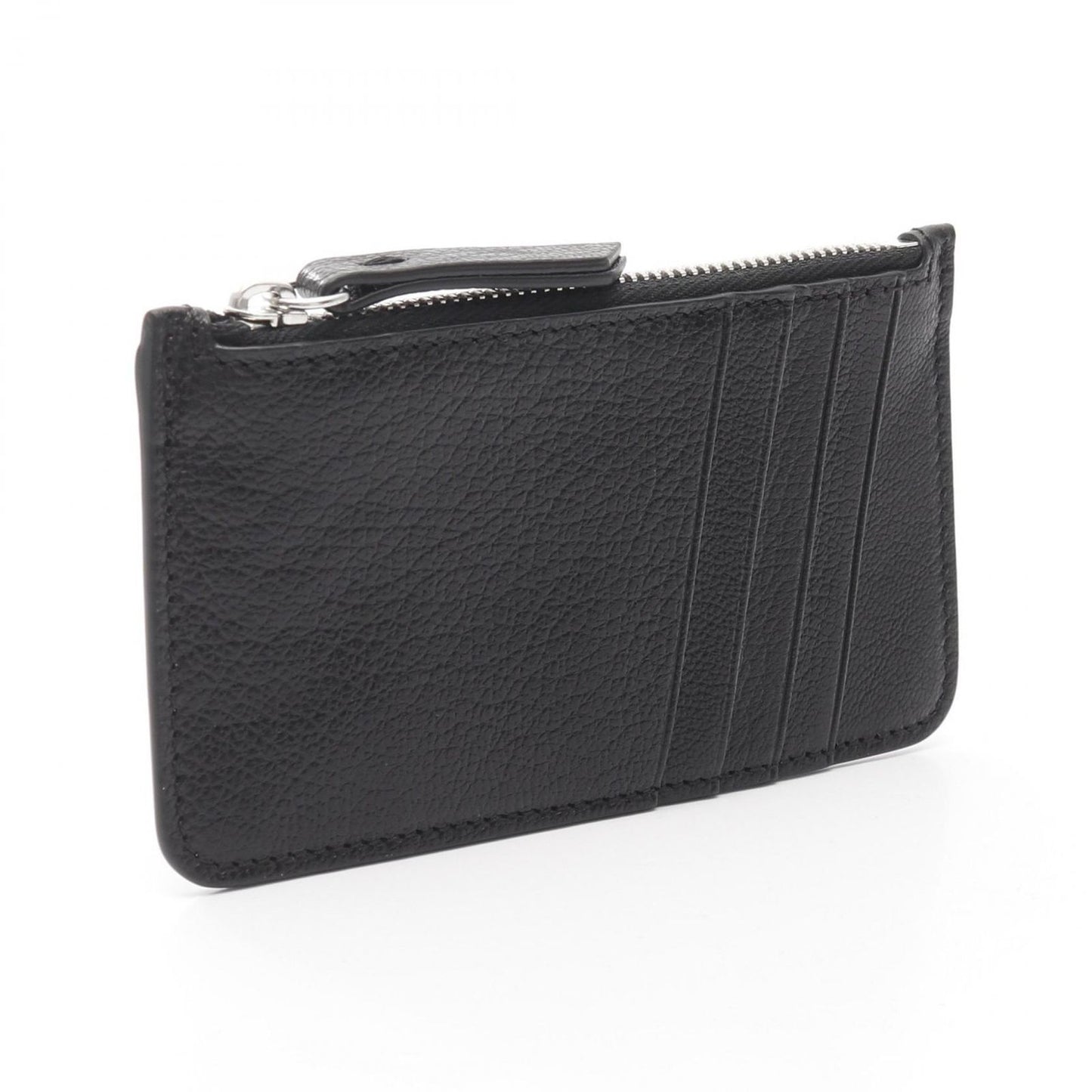 Maison Margiela Black Leather Card Case - Unisex Luxury Accessory