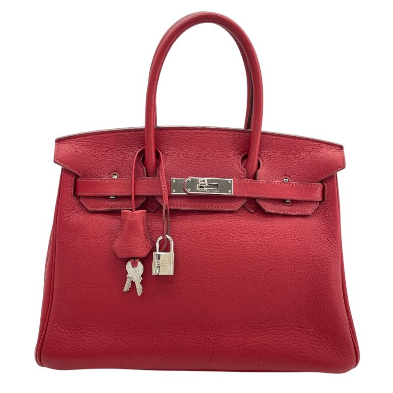 HERMES Birkin 30 in Rouge Garanse with Silver Hardware - Iconic Luxury