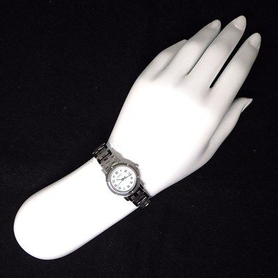 HERMES Clipper CL4.210 White Dial Quartz Watch - Timeless Elegance