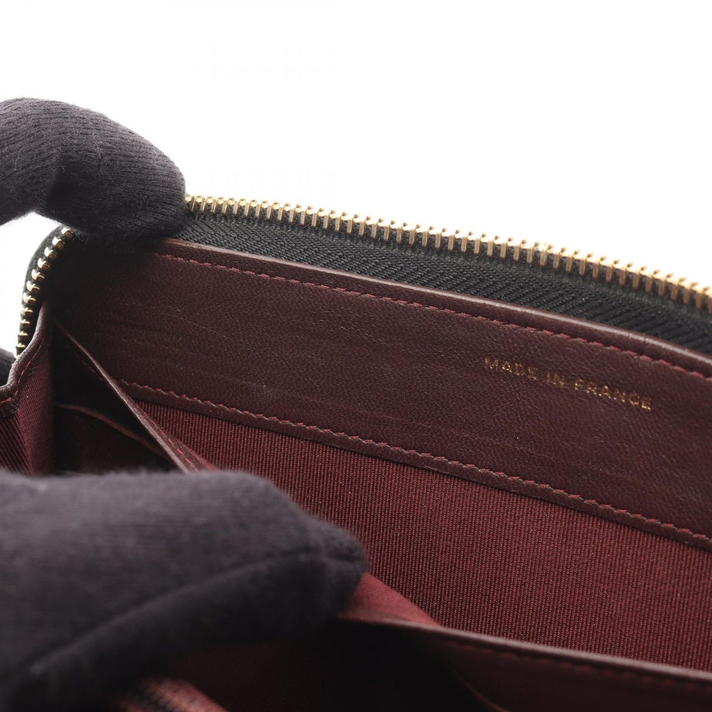 CHANEL Matelassé Round Long Wallet in Black Lambskin