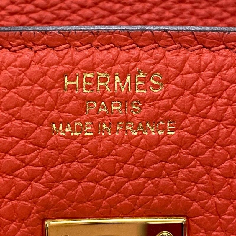 HERMES Birkin 25 Z Stamp Rose Azalee with Gold Hardware