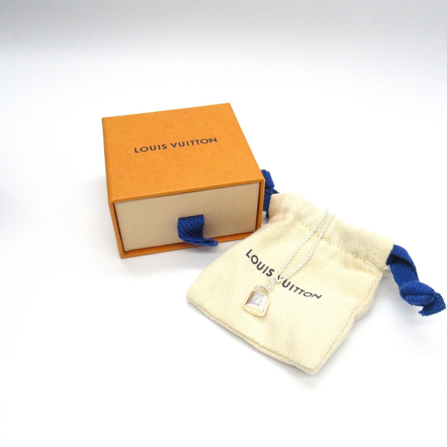 Louis Vuitton Pandantif Lockit Necklace - Silver 925, 49.5cm