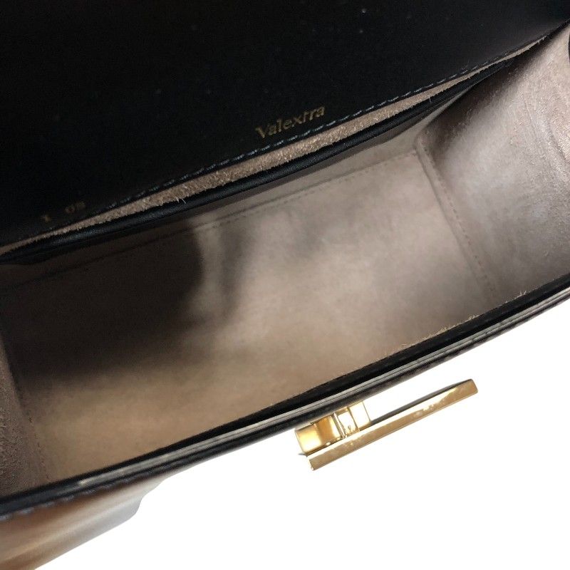 VALEXTRA Iside Mini Black/Brown Leather Shoulder Bag - Timeless Elegance