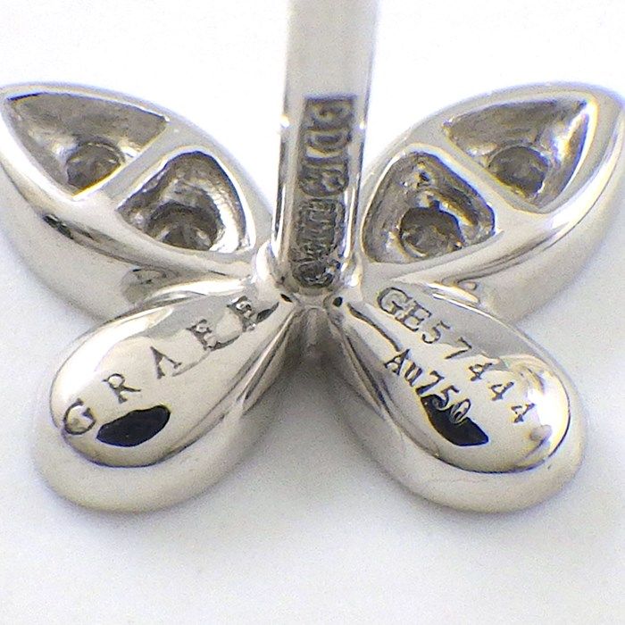 Graff Diamond Pave Butterfly Earrings in 18K White Gold