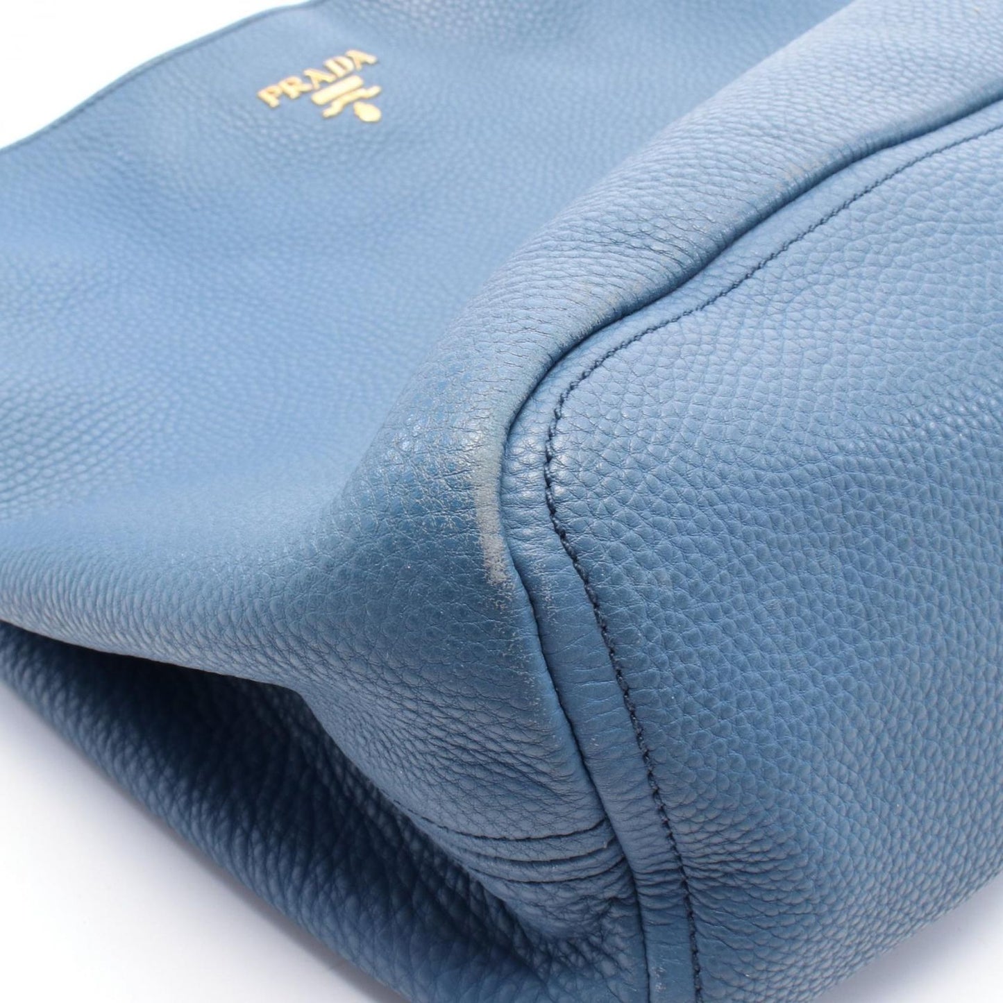 PRADA BR4712 Leather Shoulder Bag in Elegant Blue