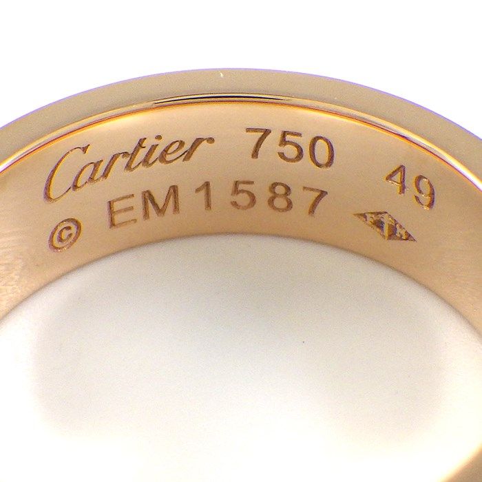 Cartier Love Ring Classic Model B4047100 in K18 Pink Gold