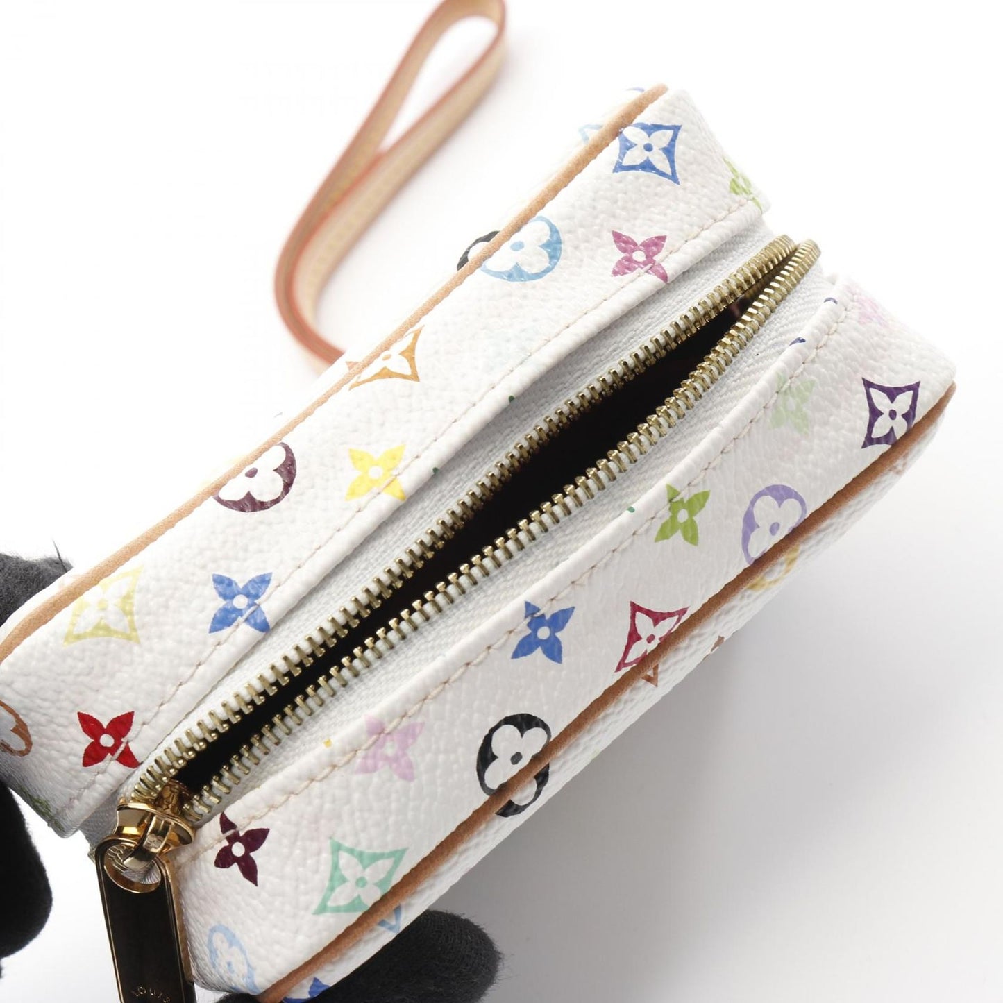 Louis Vuitton Monogram Multicolor Wapiti Pouch - White