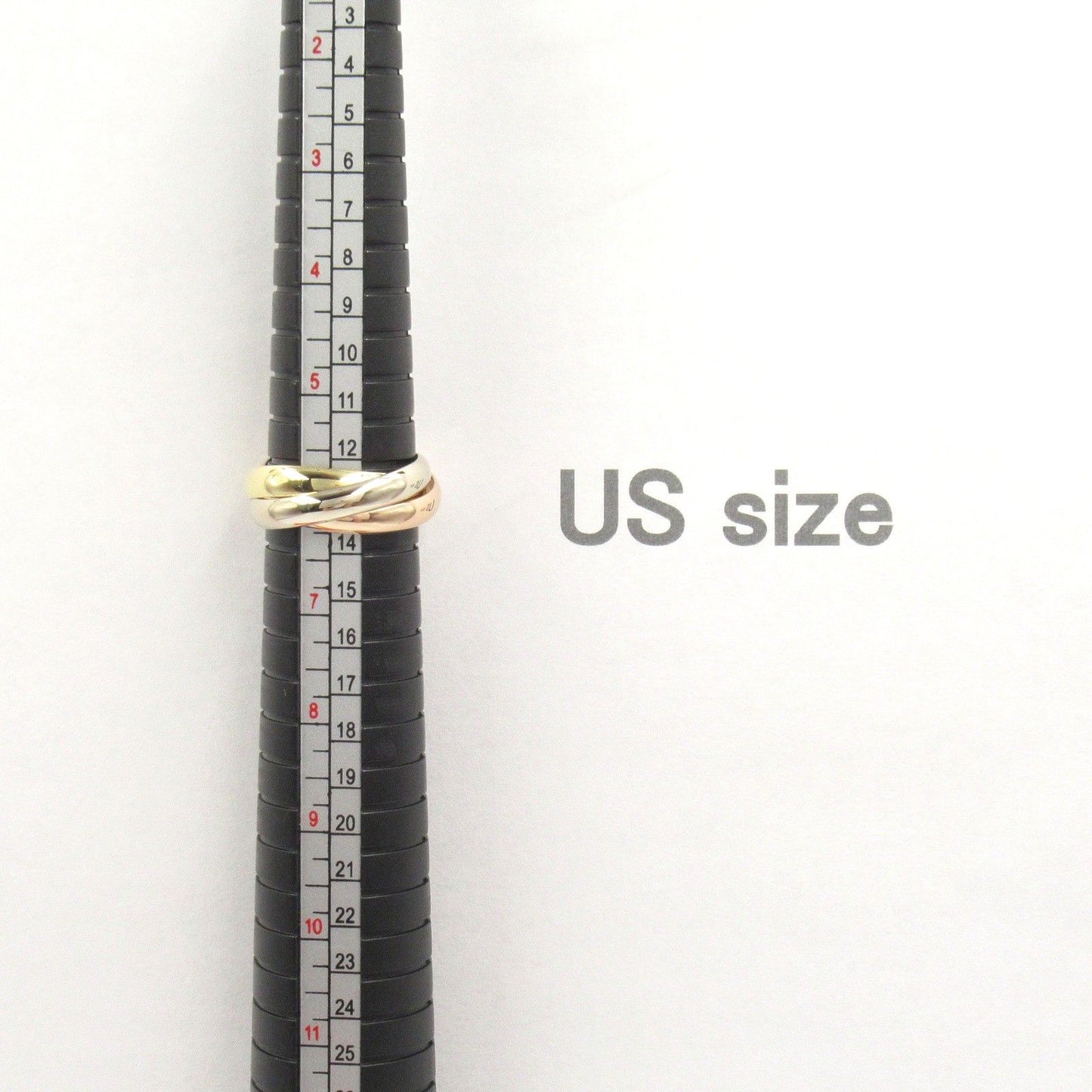 Cartier Trinity Ring in K18 Yellow, White & Pink Gold - Unisex