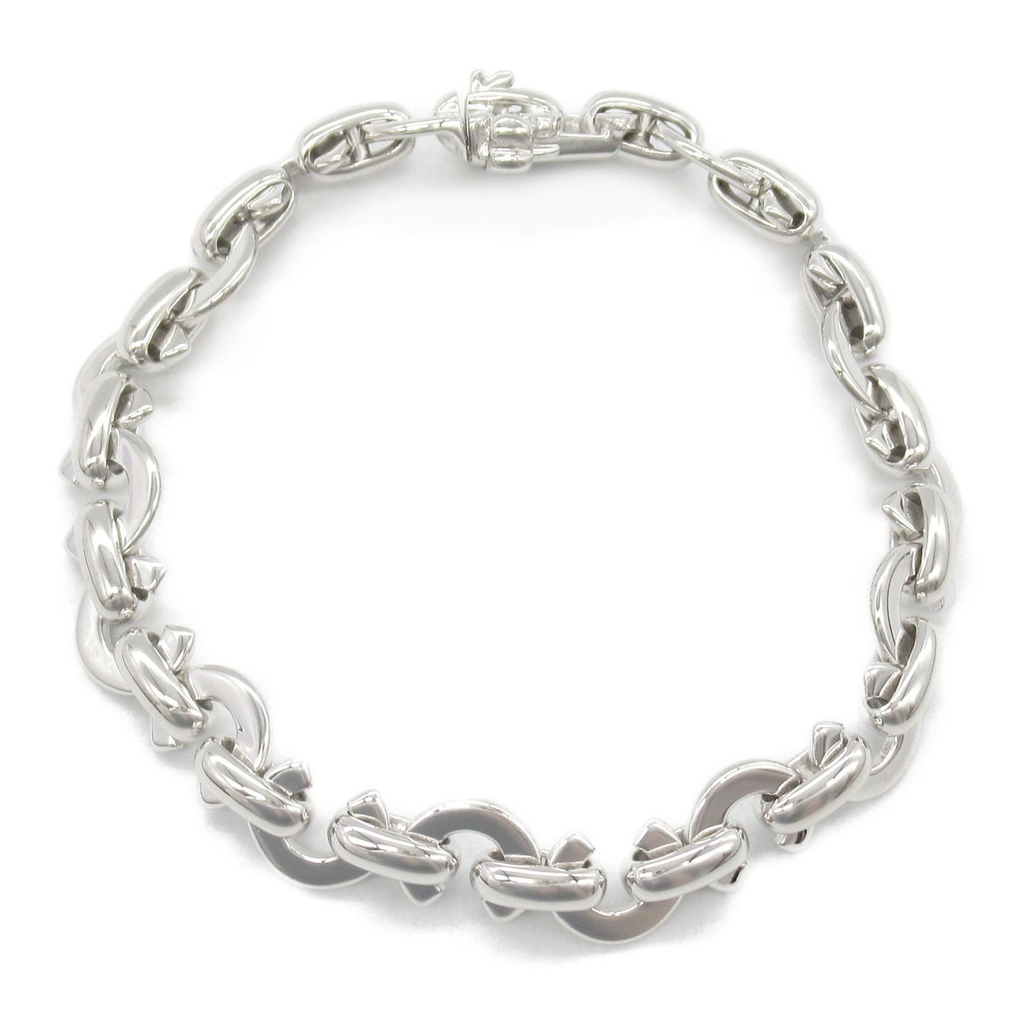 CHANEL K18WG White Gold Charm Bracelet - Exquisite Elegance