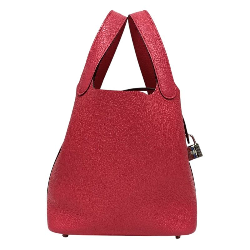 HERMES Picotin Lock PM in Rose Extreme with Silver Hardware