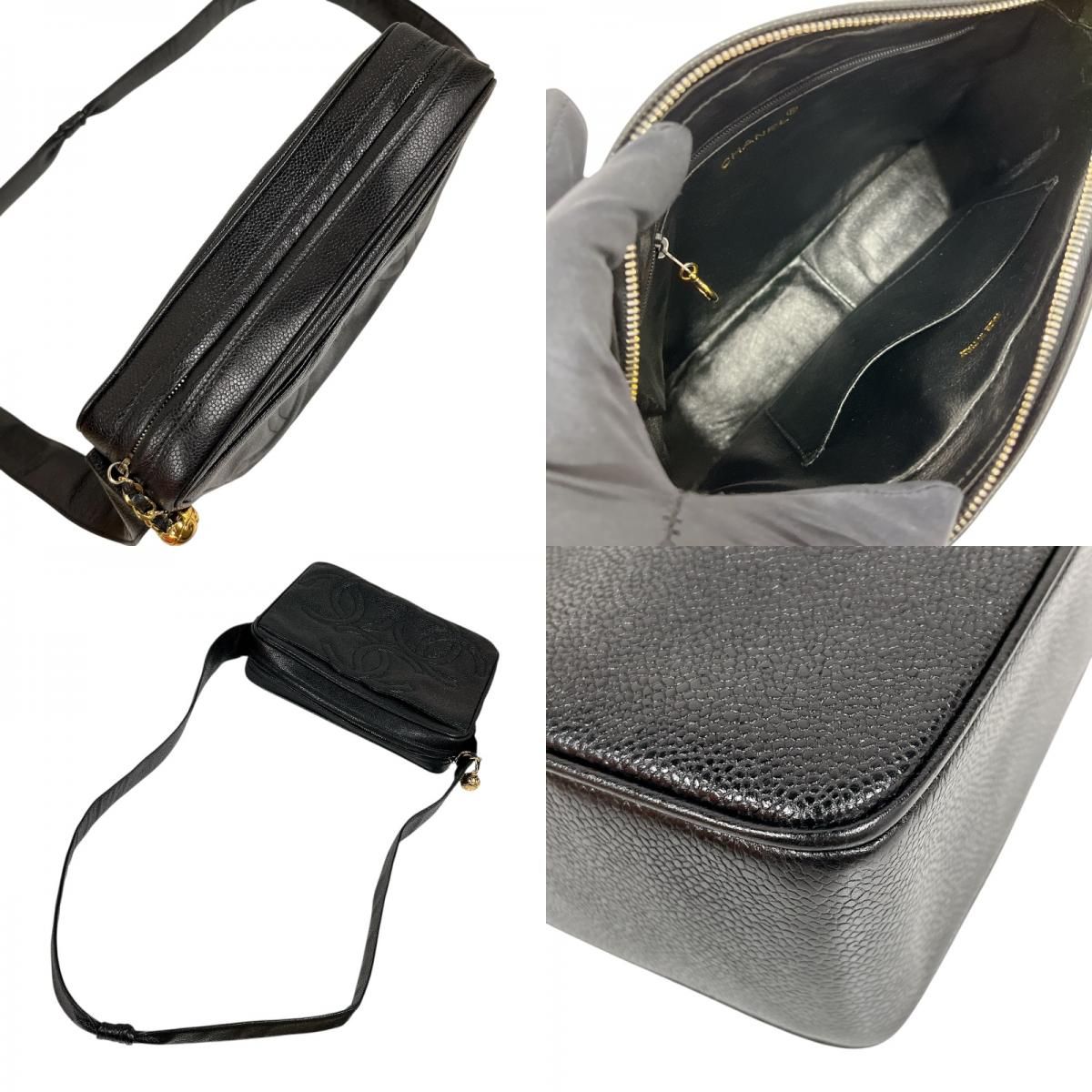 CHANEL Triple Caviar Leather Shoulder Bag - Timeless Elegance