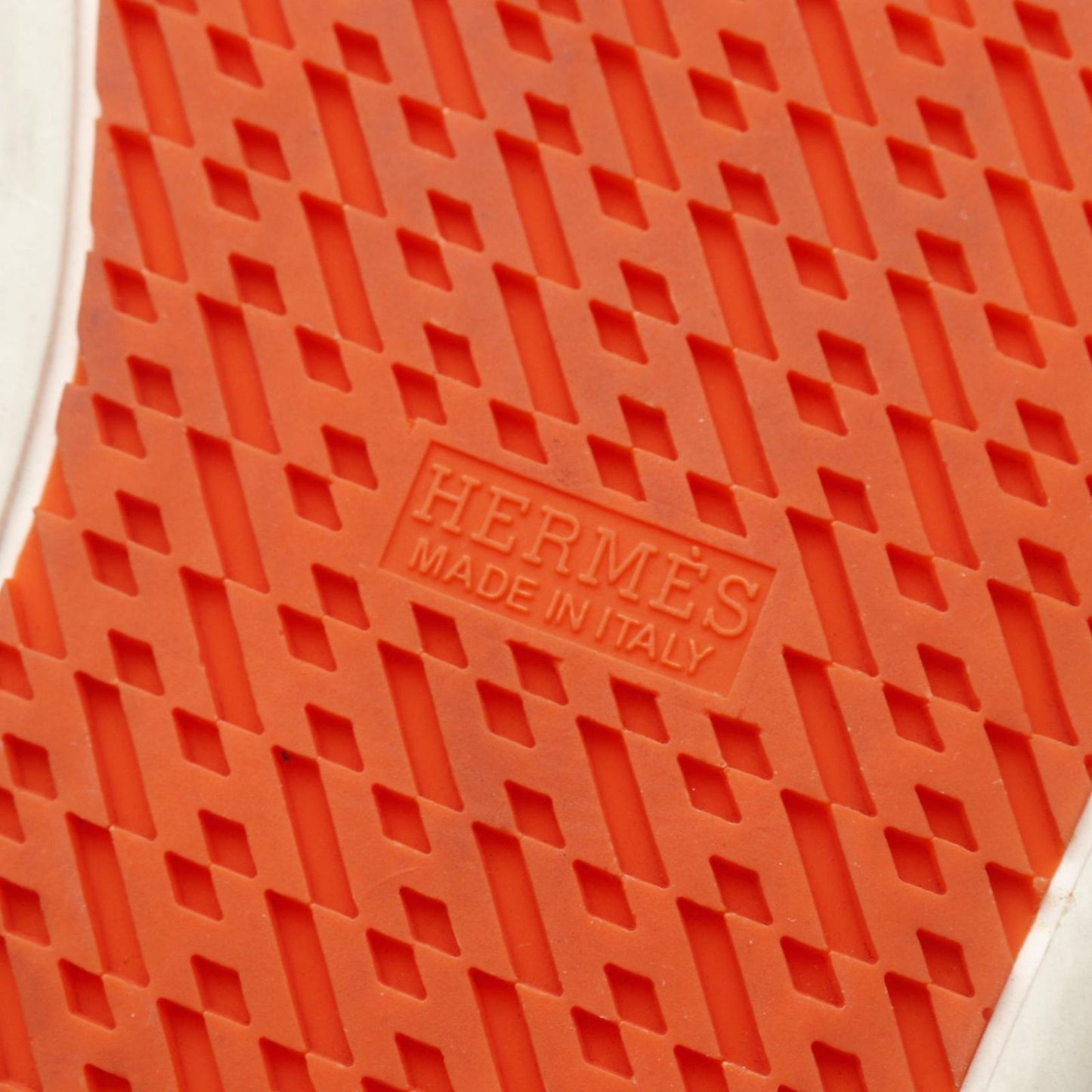 HERMES Leather Sneakers in Green & Yellow - Size 41