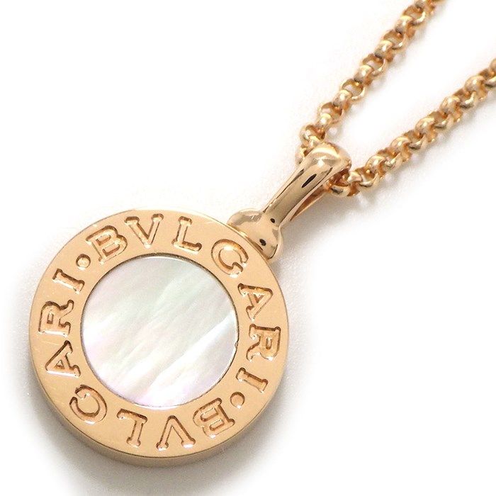 BVLGARI Bvlgari Necklace in K18 Pink Gold with White Shell