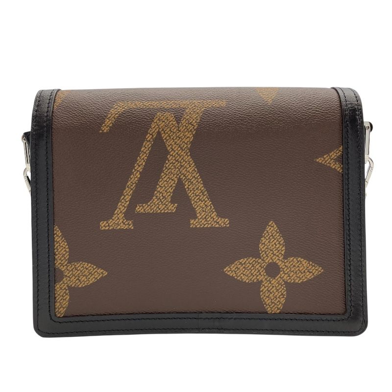 Louis Vuitton Dauphine MM Monogram Giant River Brown Shoulder Bag