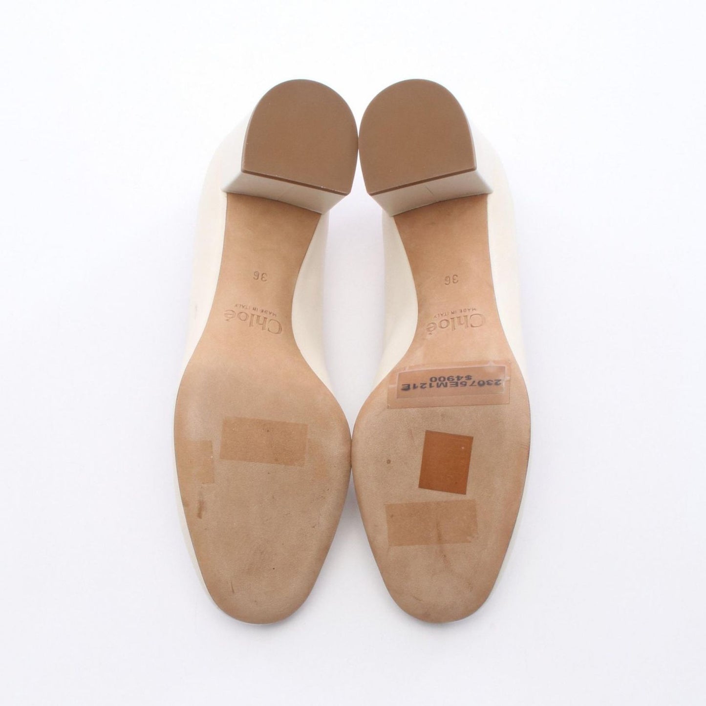 Chloe White Leather Pumps - Timeless Elegance