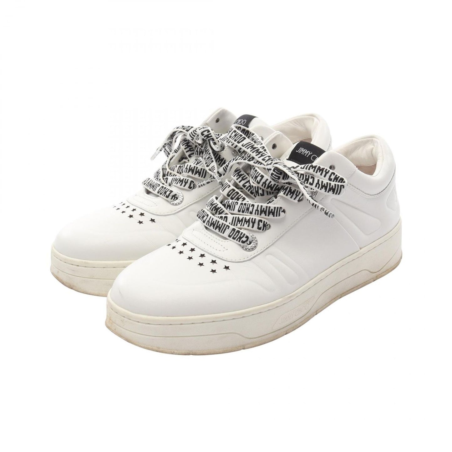 Jimmy Choo Hawaii Sneakers in White Leather - Timeless Elegance