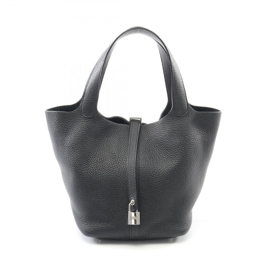 HERMES Picotin Lock MM Handbag in Black - Timeless Elegance