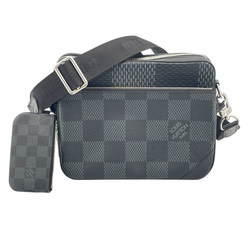 Louis Vuitton Trio Messenger Bag - Black Damier Graphite 3D