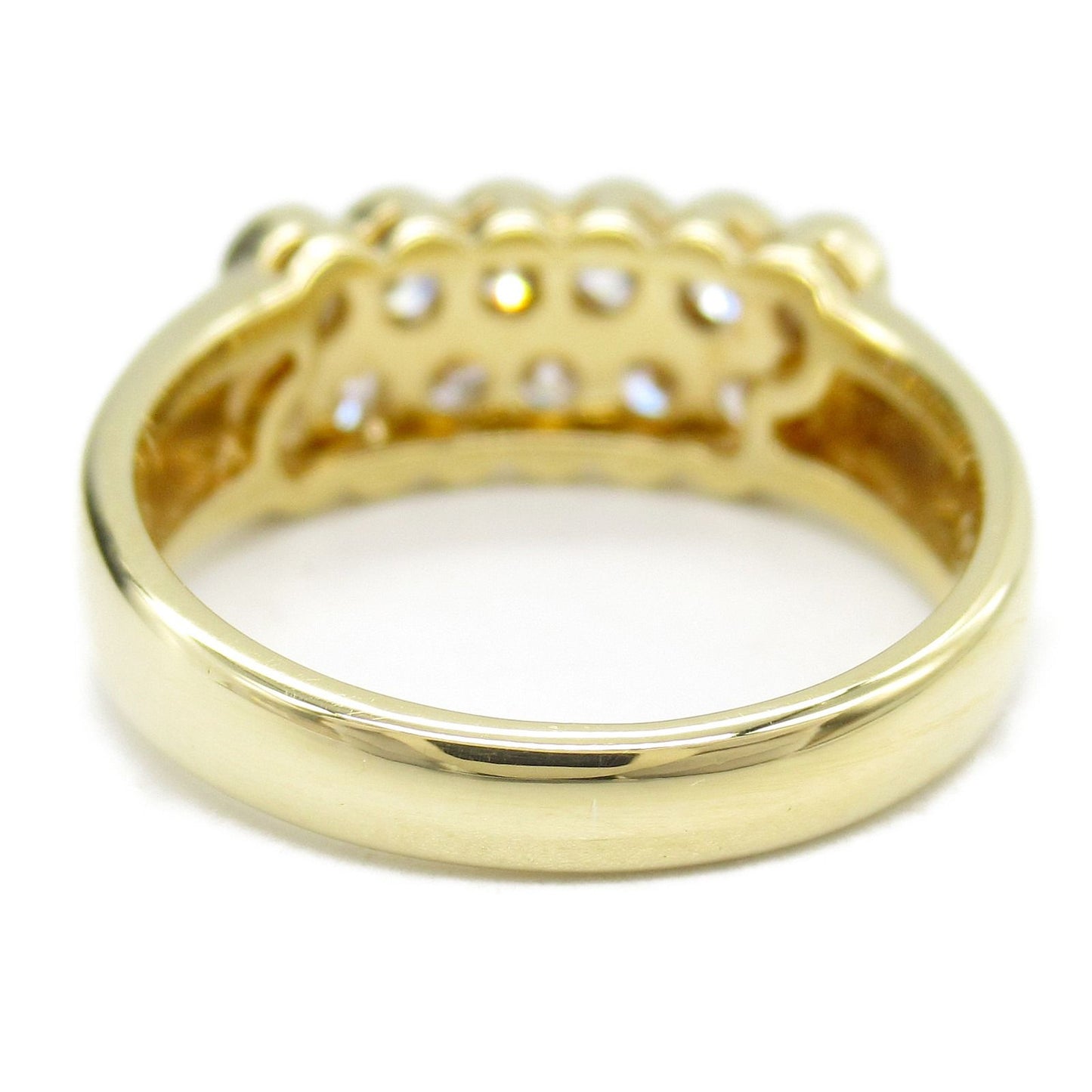 Exquisite K18 Yellow Gold Diamond Ring - 1.10ct Luxury Jewelry