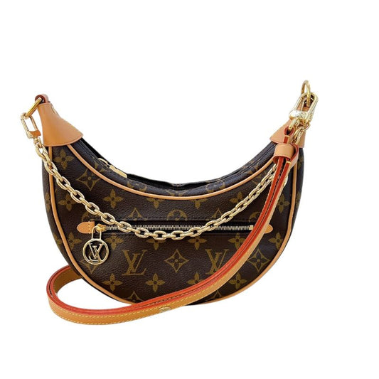 Louis Vuitton Loop M81098 Monogram Shoulder Bag - Brown & Gold