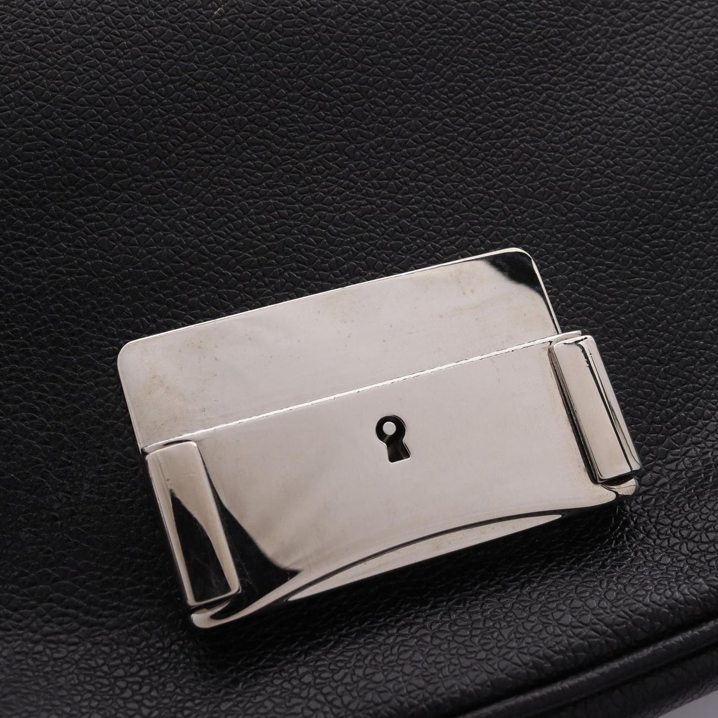 BVLGARI Black Leather Clutch Bag - Timeless Elegance