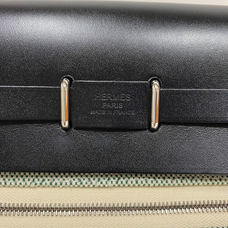 HERMES Mini Aile Bag Zip K刻 in Veil Moiré with Silver Hardware