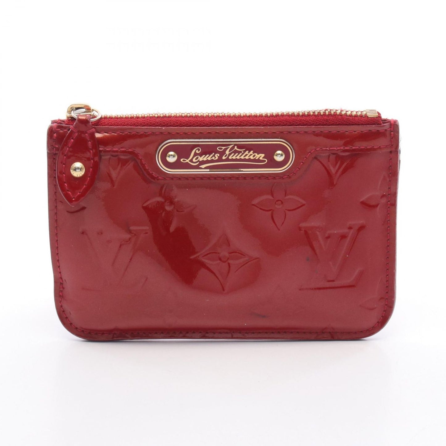 Louis Vuitton Monogram Vernis Key Case in Rouge Grenadine