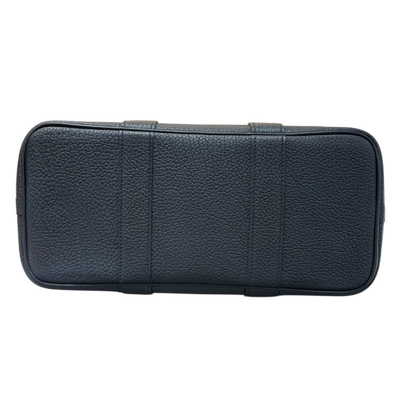 HERMES Garden Party TPM Black Negonda Tote Bag with Silver Hardware