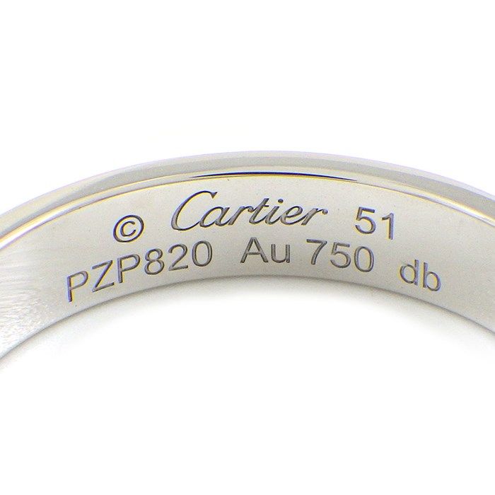 Cartier Love Ring Small Model in 18K White Gold - Size 11