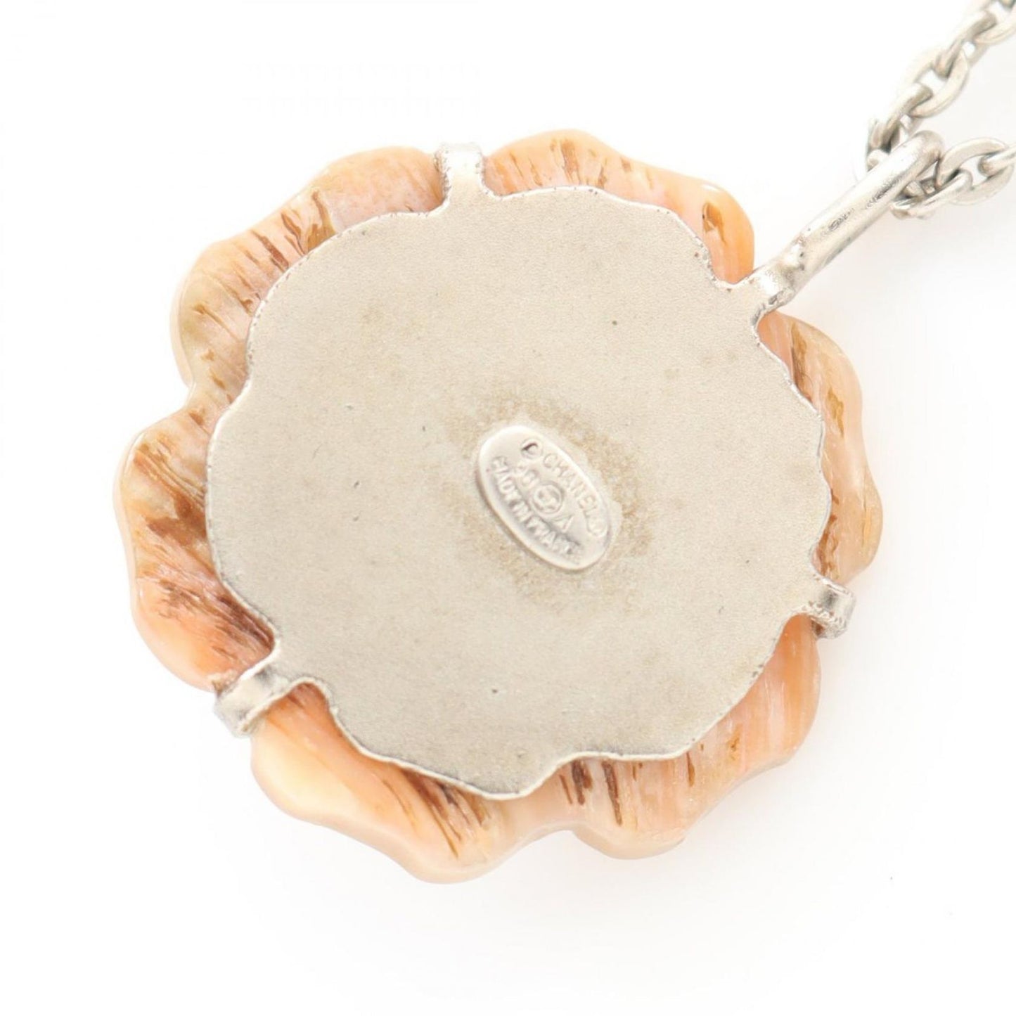 CHANEL Camellia Necklace in Beige Stainless Steel - Exquisite Elegance