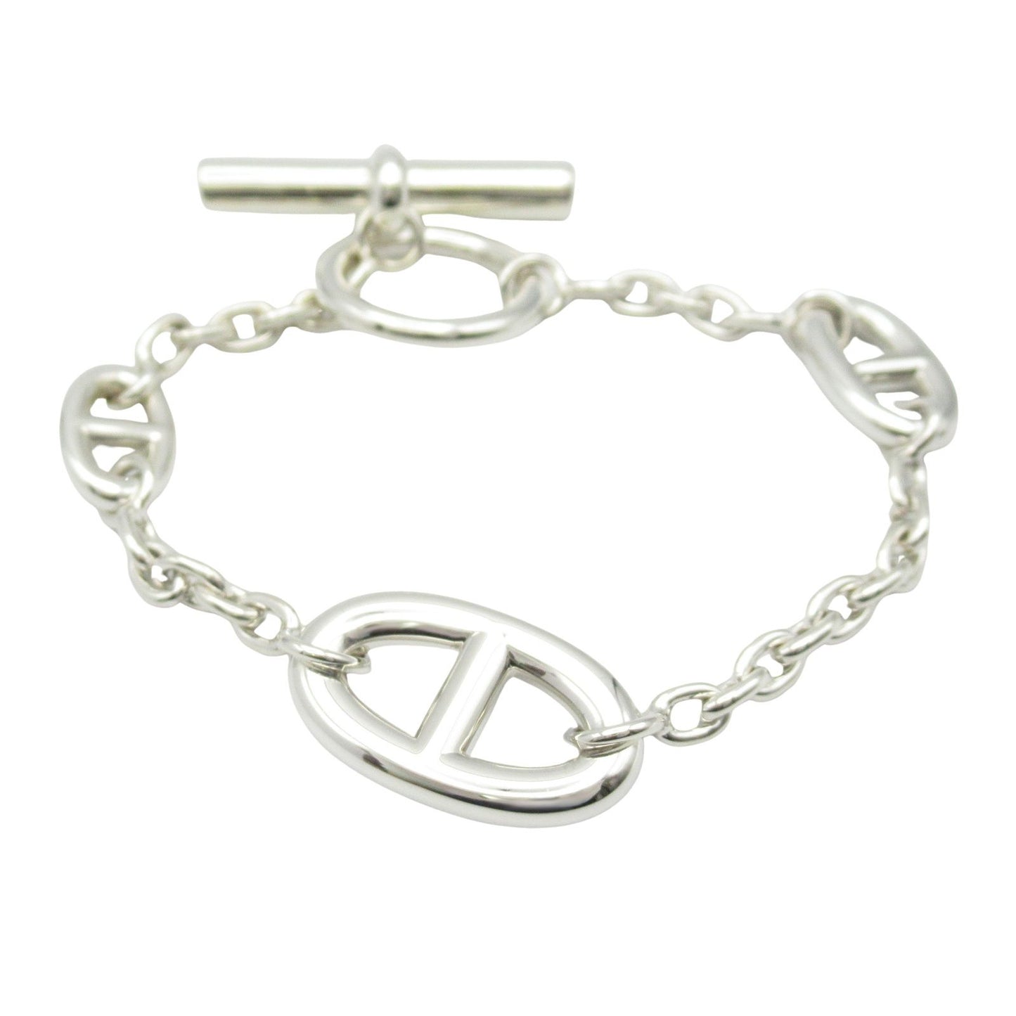 HERMES Chaine d'Ancre Flandrin Bracelet - Silver 925 - 15.5cm