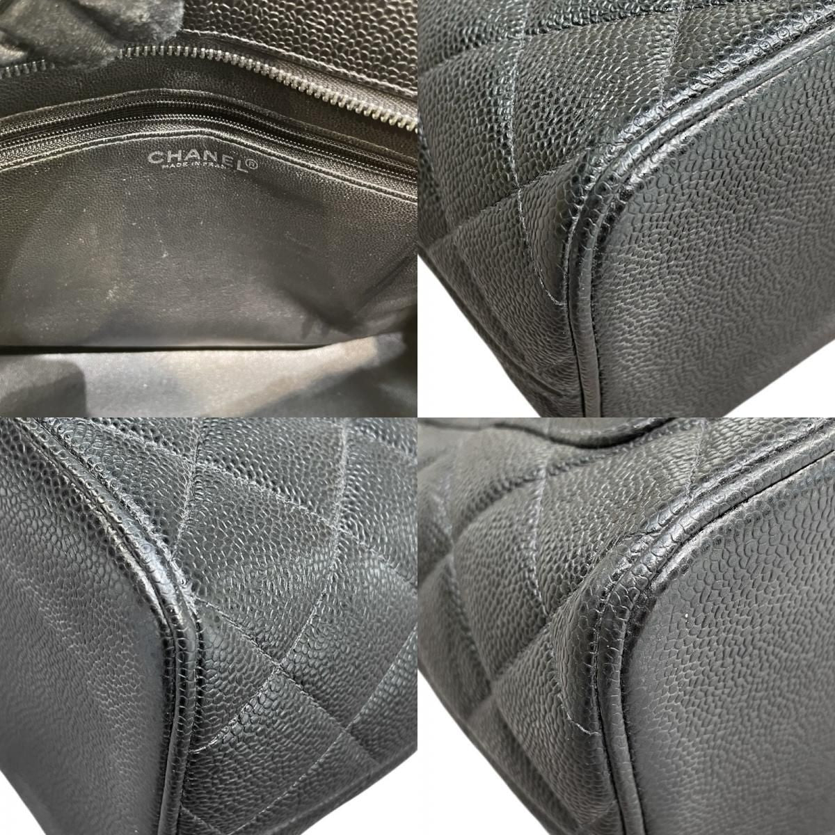 CHANEL Reissue Tote A01804 Black Caviar Leather with Silver Hardware