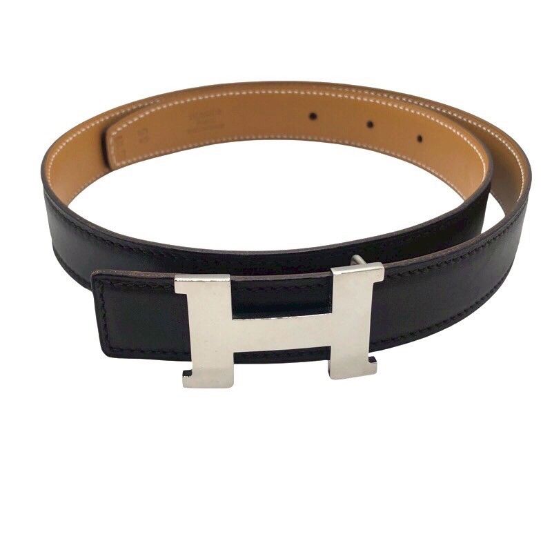 HERMES Constance Mini Belt 65cm in Brown/Camel Box Calf Leather