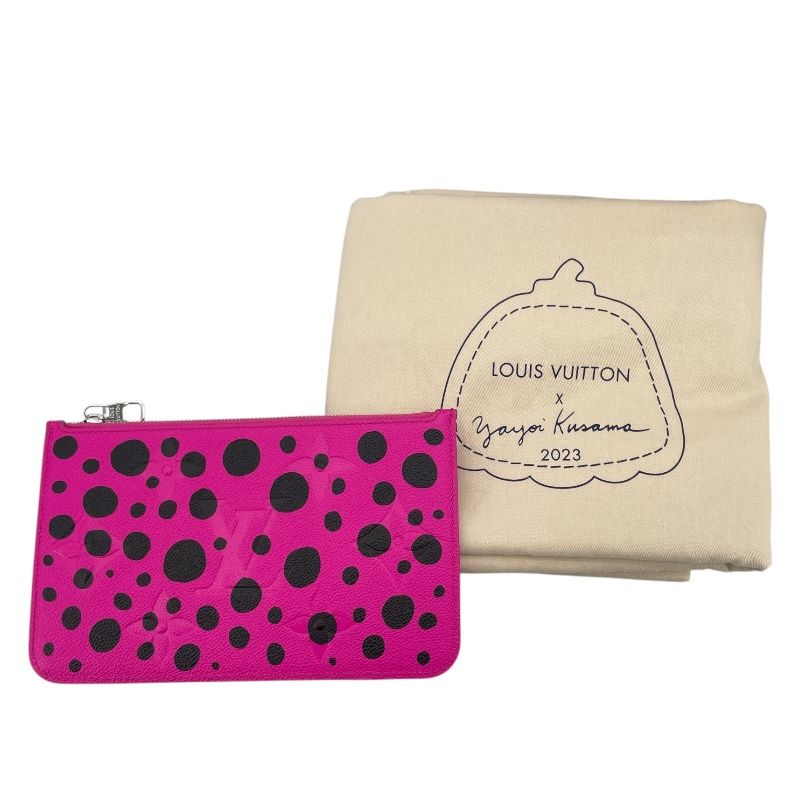 Louis Vuitton Neverfull MM Yayoi Kusama Collaboration - Black/Pink