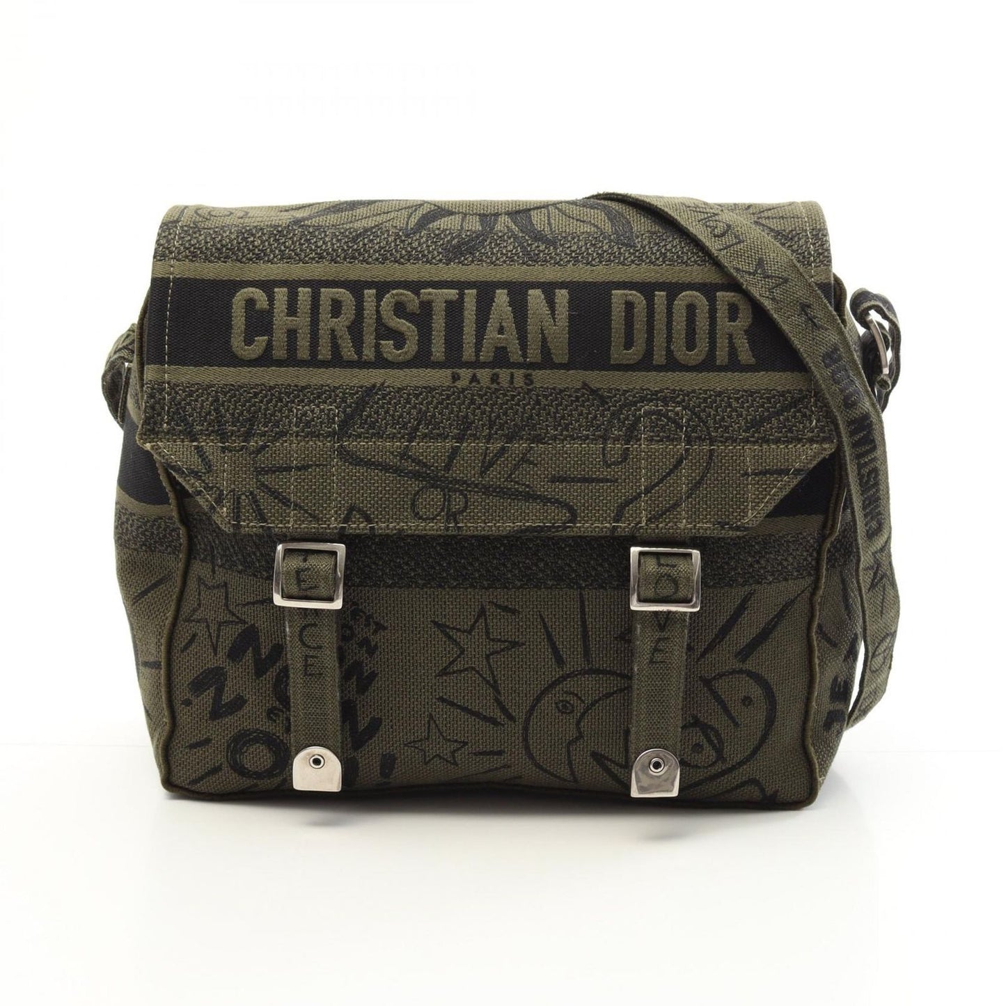Dior Camp Shoulder Bag in Khaki Canvas - Timeless Elegance