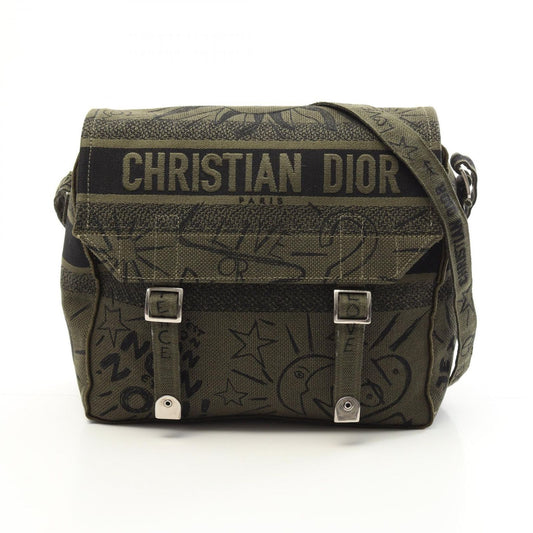 Dior Camp Shoulder Bag in Khaki Canvas - Timeless Elegance