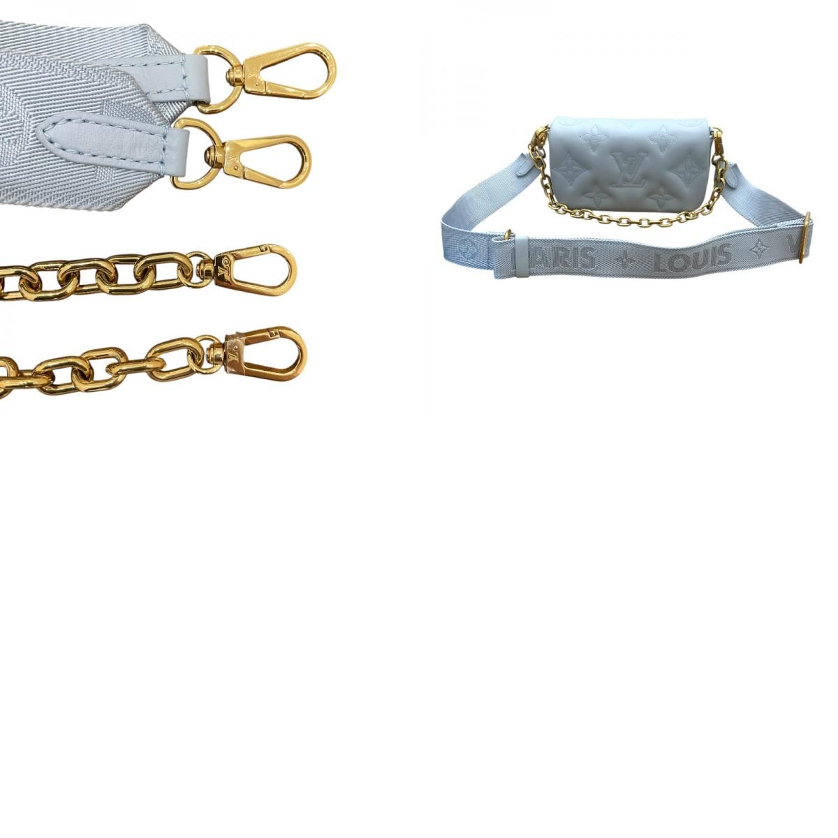 Louis Vuitton Wallet on Strap M81399 in Blue Glacière - Exquisite Craftsmanship