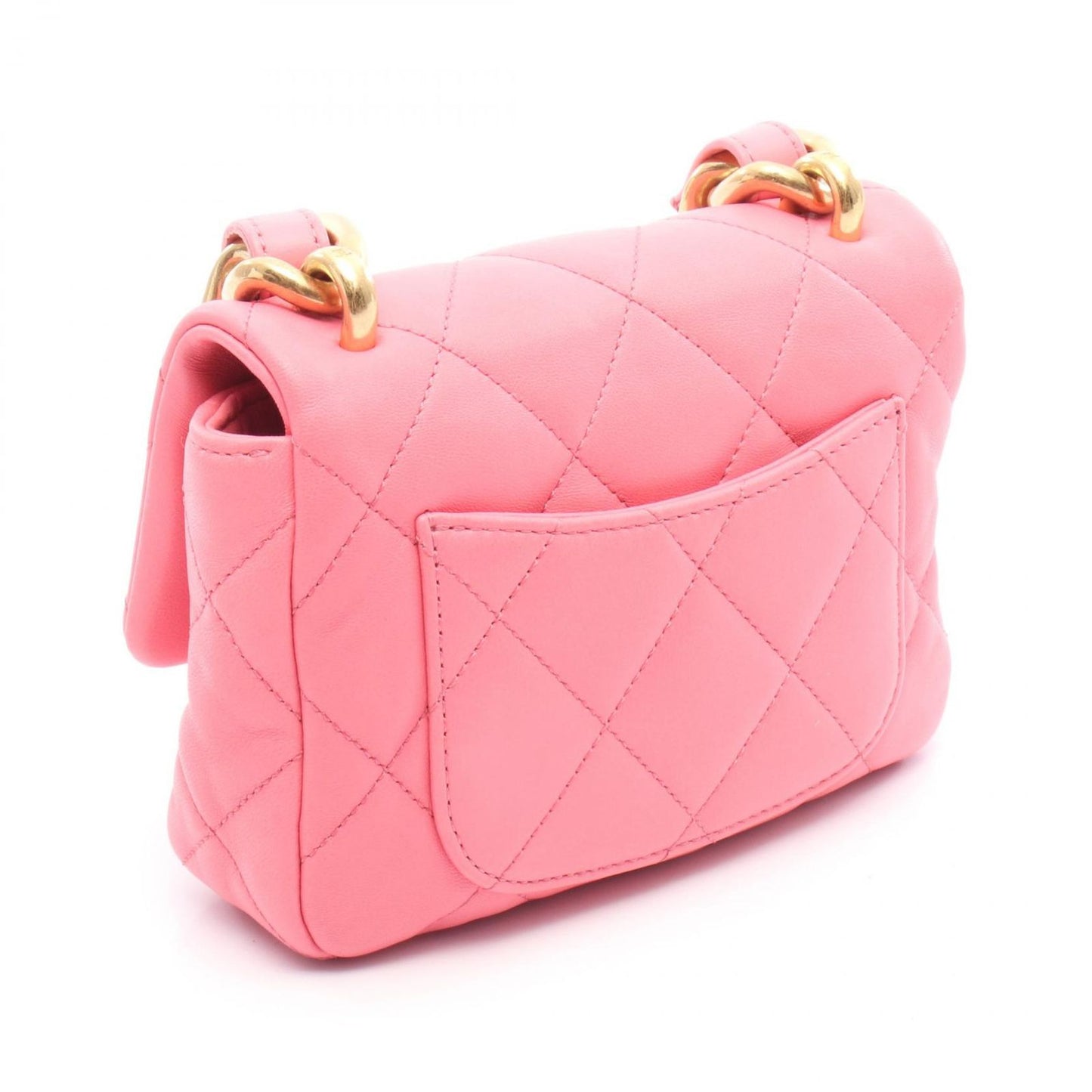 CHANEL Matelassé Mini Shoulder Bag in Pink Leather - Timeless Elegance