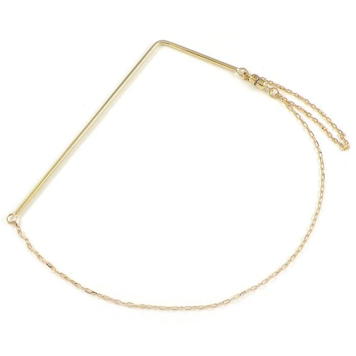 K10YG V-Shape Bar Bracelet - Exquisite Craftsmanship