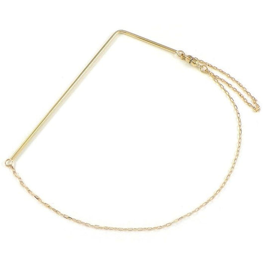 K10YG V-Shape Bar Bracelet - Exquisite Craftsmanship