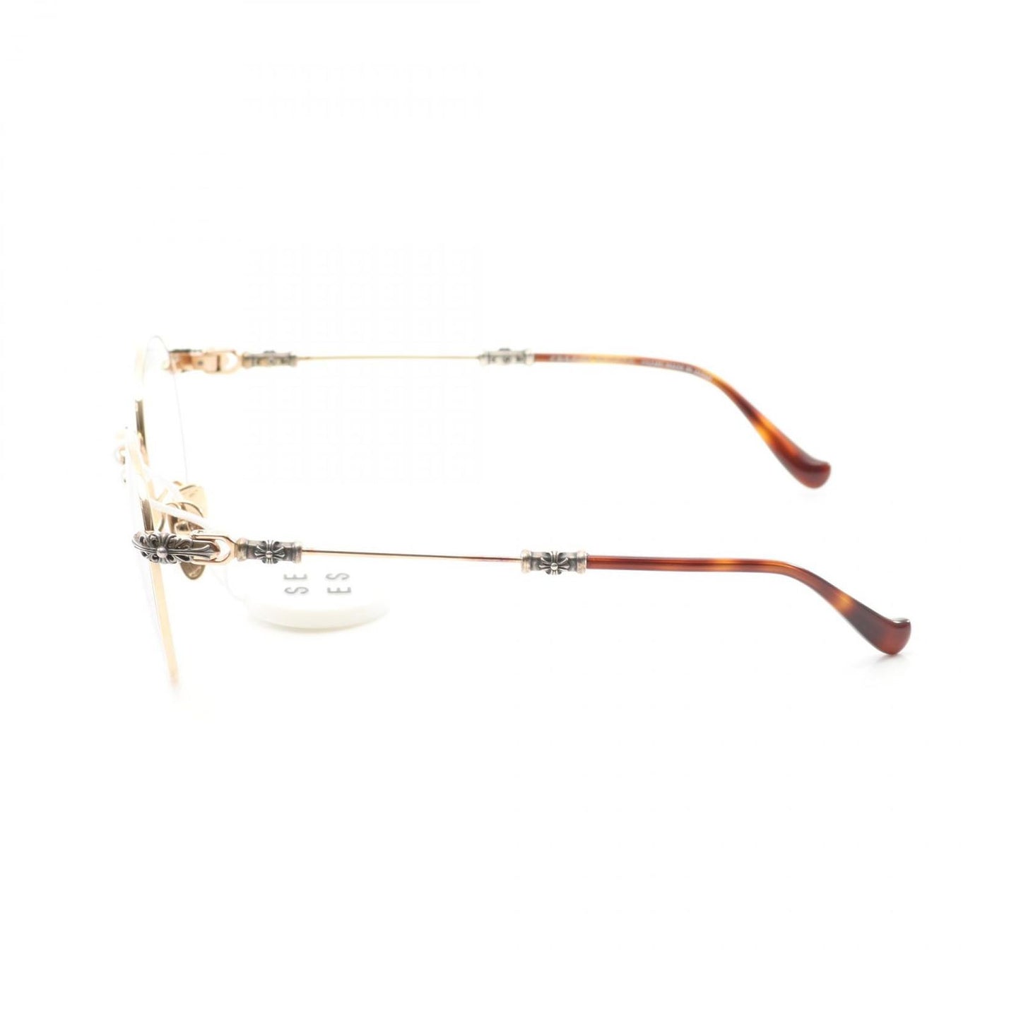 CHROME HEARTS BUBBA-A Sunglasses - Exquisite Gold Frame