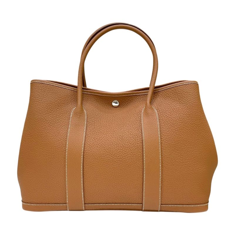 HERMES Garden Party PM Handbag - Gold with Silver Hardware