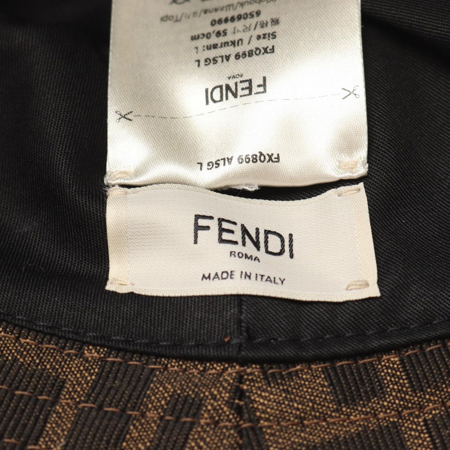 FENDI FF Jacquard Hat - Exquisite Brown Luxury Accessory