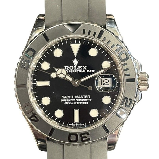 ROLEX Yacht-Master 42 226659 Black White Gold Men's Watch