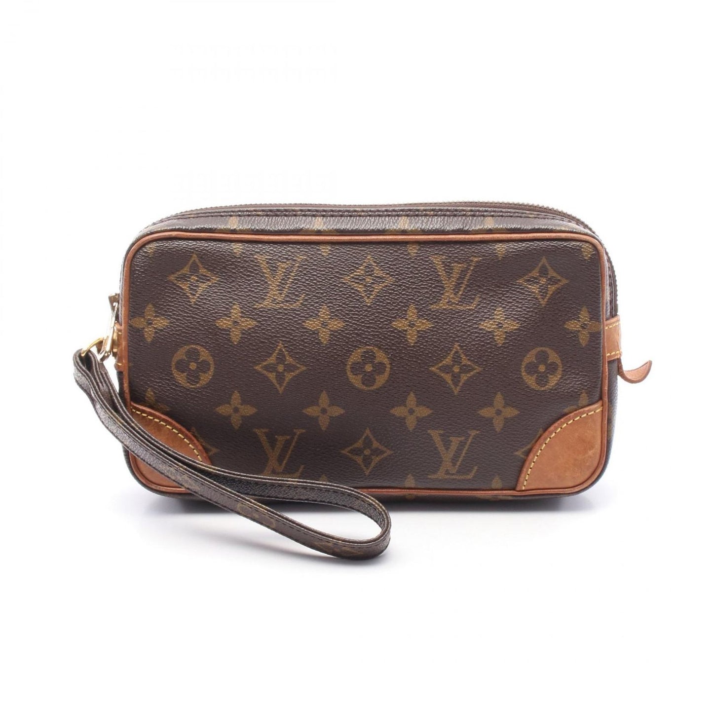 Louis Vuitton Monogram Marli Dragonne PM Clutch Bag - Timeless Elegance