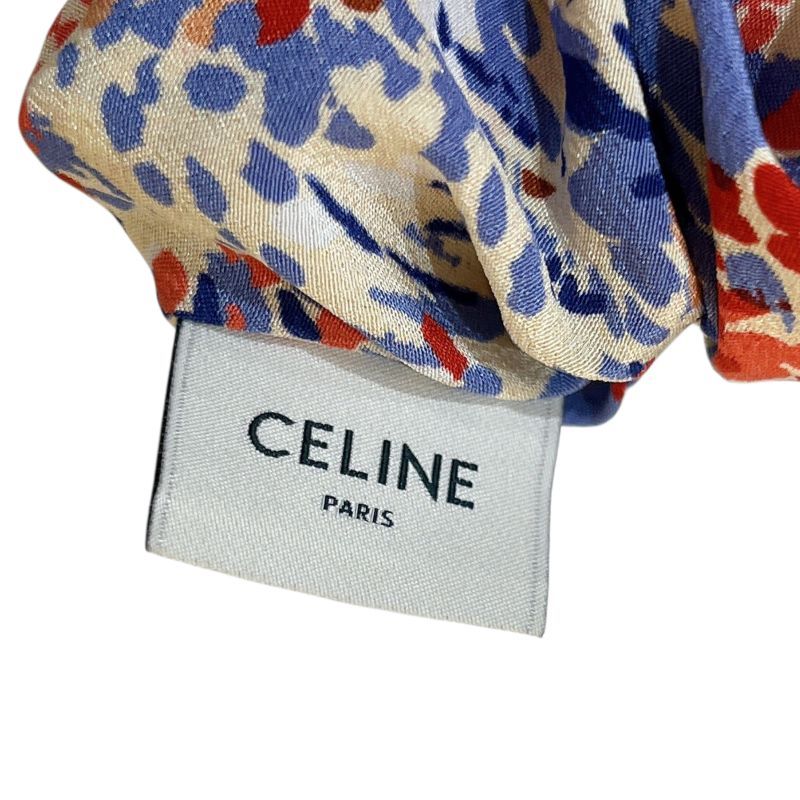 CELINE Triomphe Silk Scrunchie - Exquisite Luxury Accessory