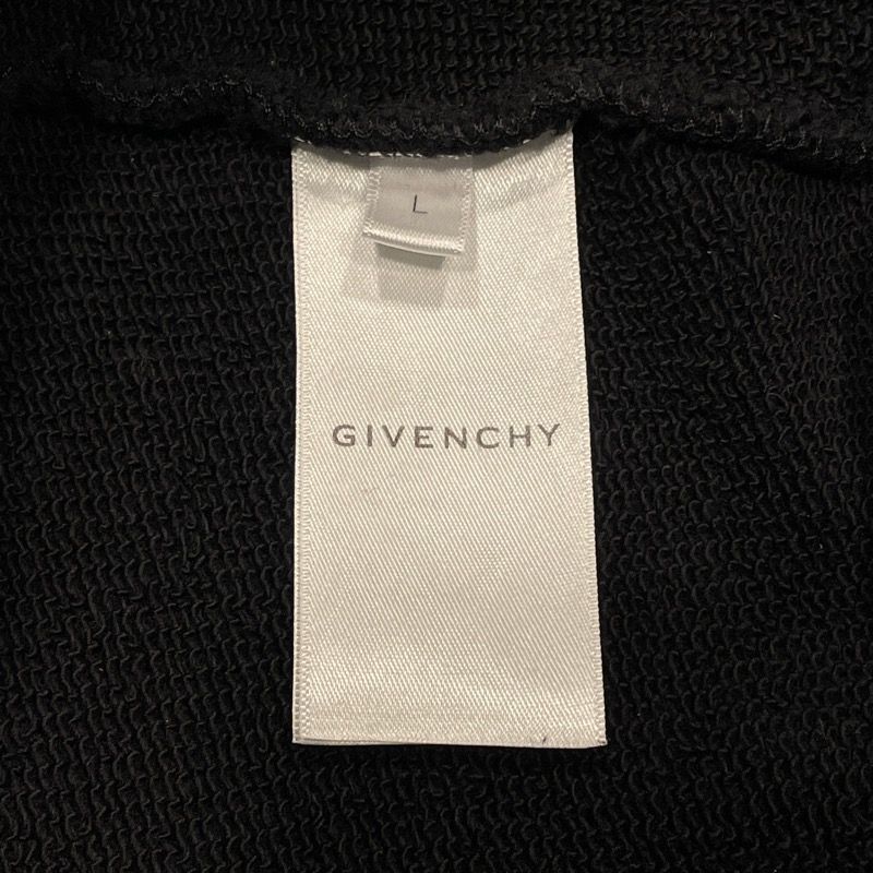 Givenchy Logo Print Sweatshirt in Black Cotton - Men's L