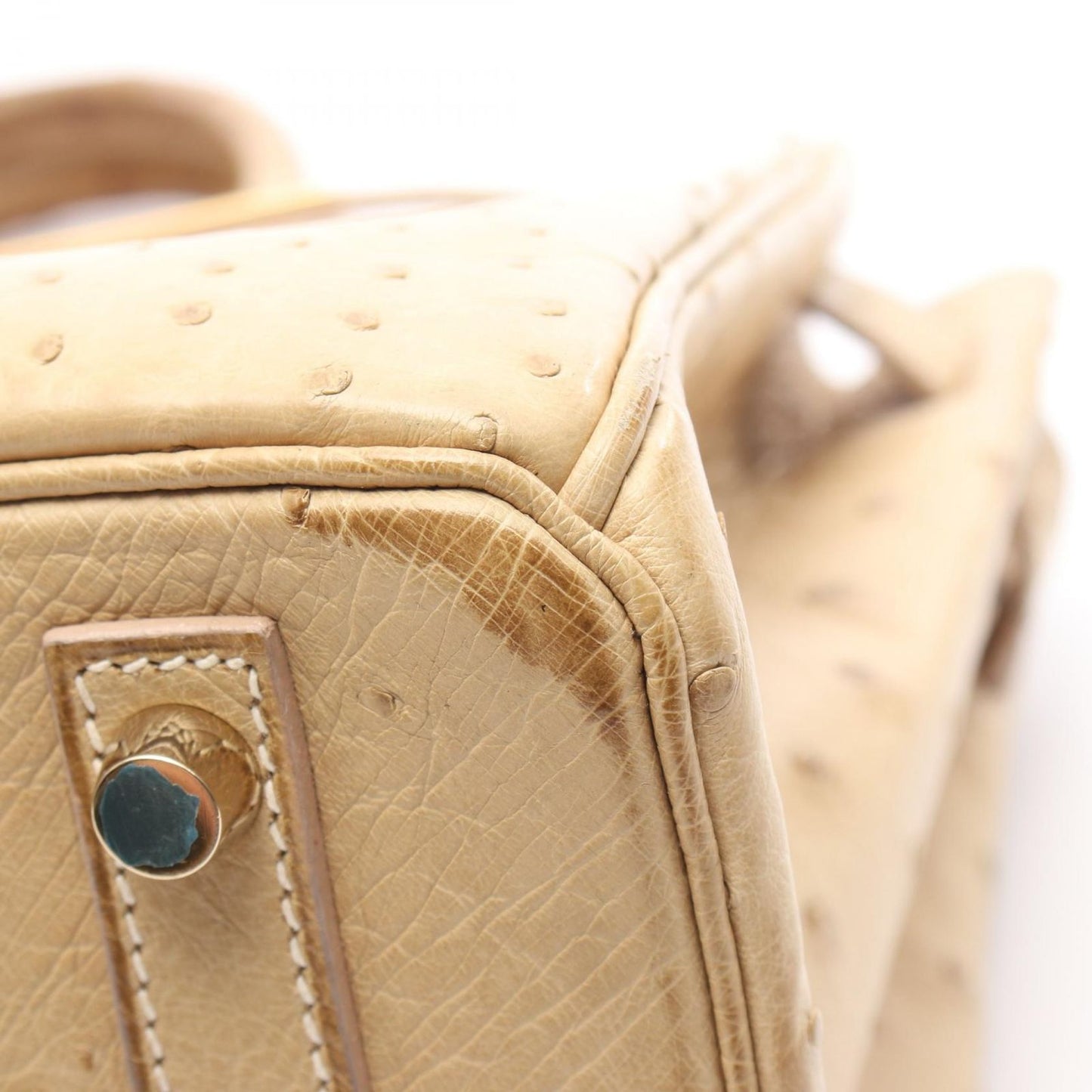 HERMES Birkin 30 Blanc Cassé Handbag - Timeless Elegance