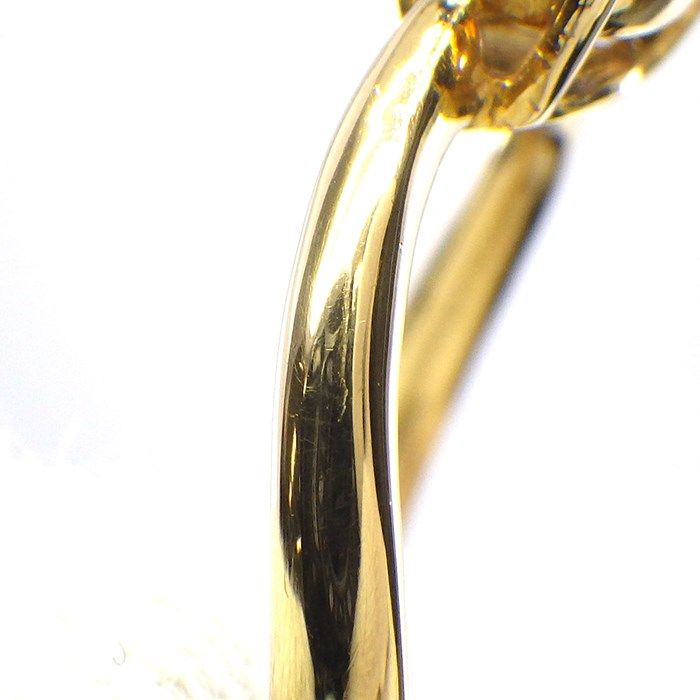 Elegant Pear Shape Sapphire & Heart Diamond Ring in 18K Yellow Gold