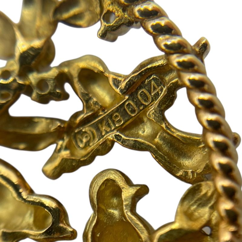 TASAKI K18YG Diamond Earrings - Exquisite Yellow Gold Elegance